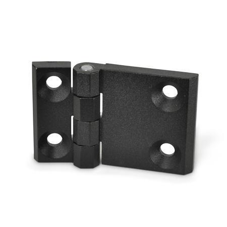 Otto Ganter Hinge Horizontally Elongated Zinc Die Casting Stainless Steel, GN 237